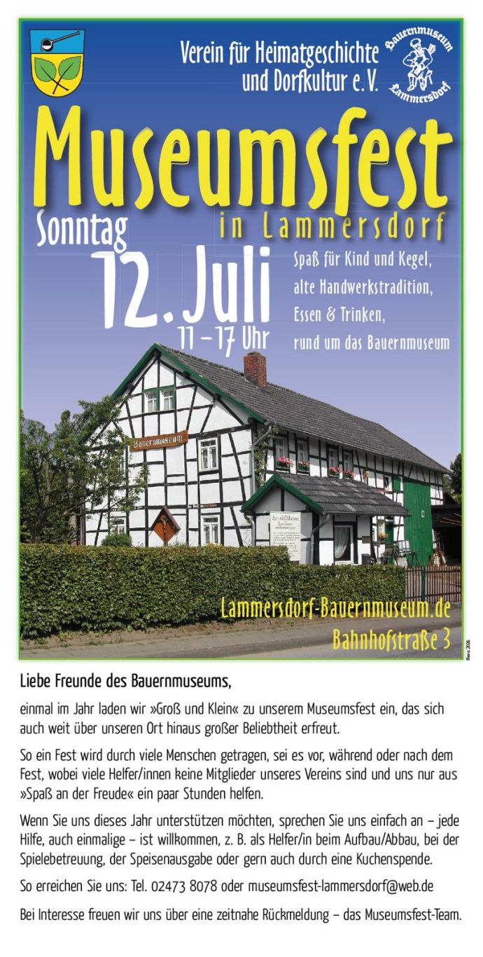 Museumsfest 12.07.2026 groß