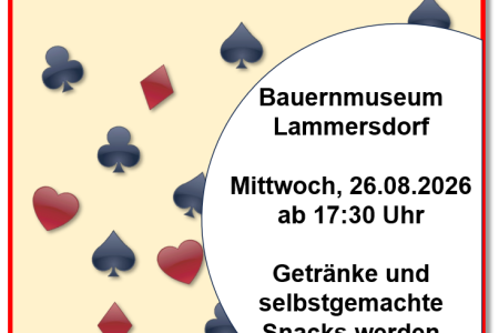 Preis-Skat 26.08.2026 um 17:30 Uhr